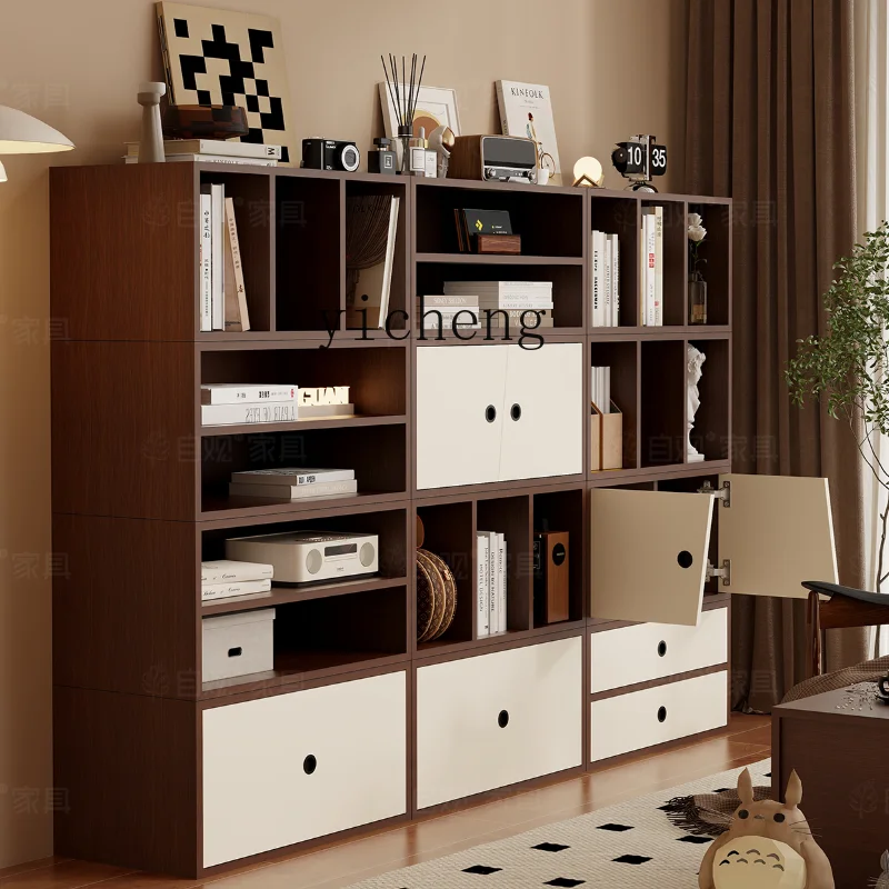 

ZC Cream TV Cabinet Bedroom Wall Locker Living Room Locker