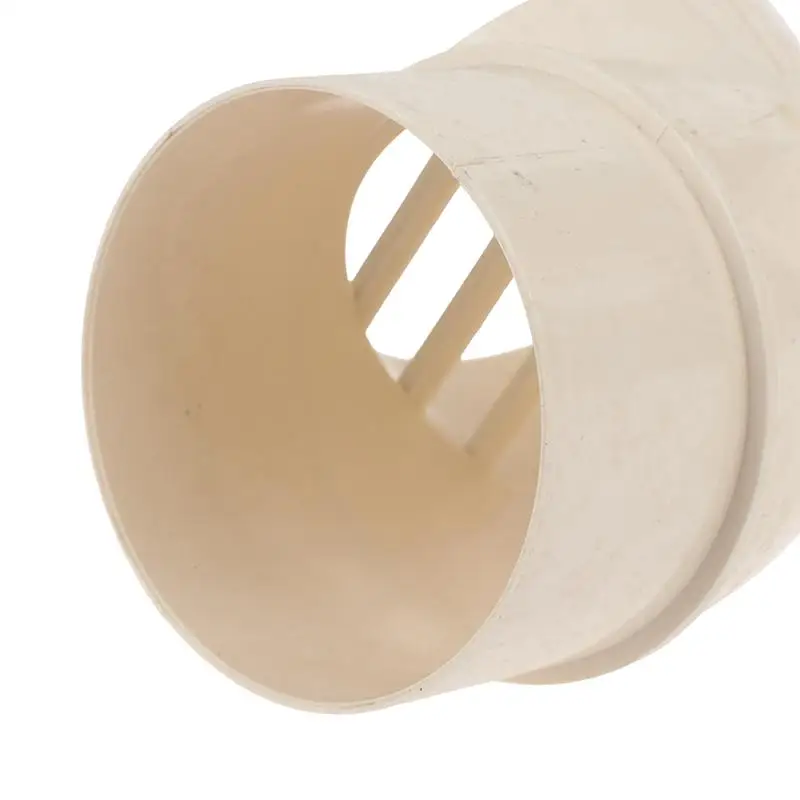 Weiße PVC-Außenabzugshaube mit großem Durchmesser, winddicht, regenfest, korrosionsbeständig, für Küchen- und Badbelüftung. – Detail 9