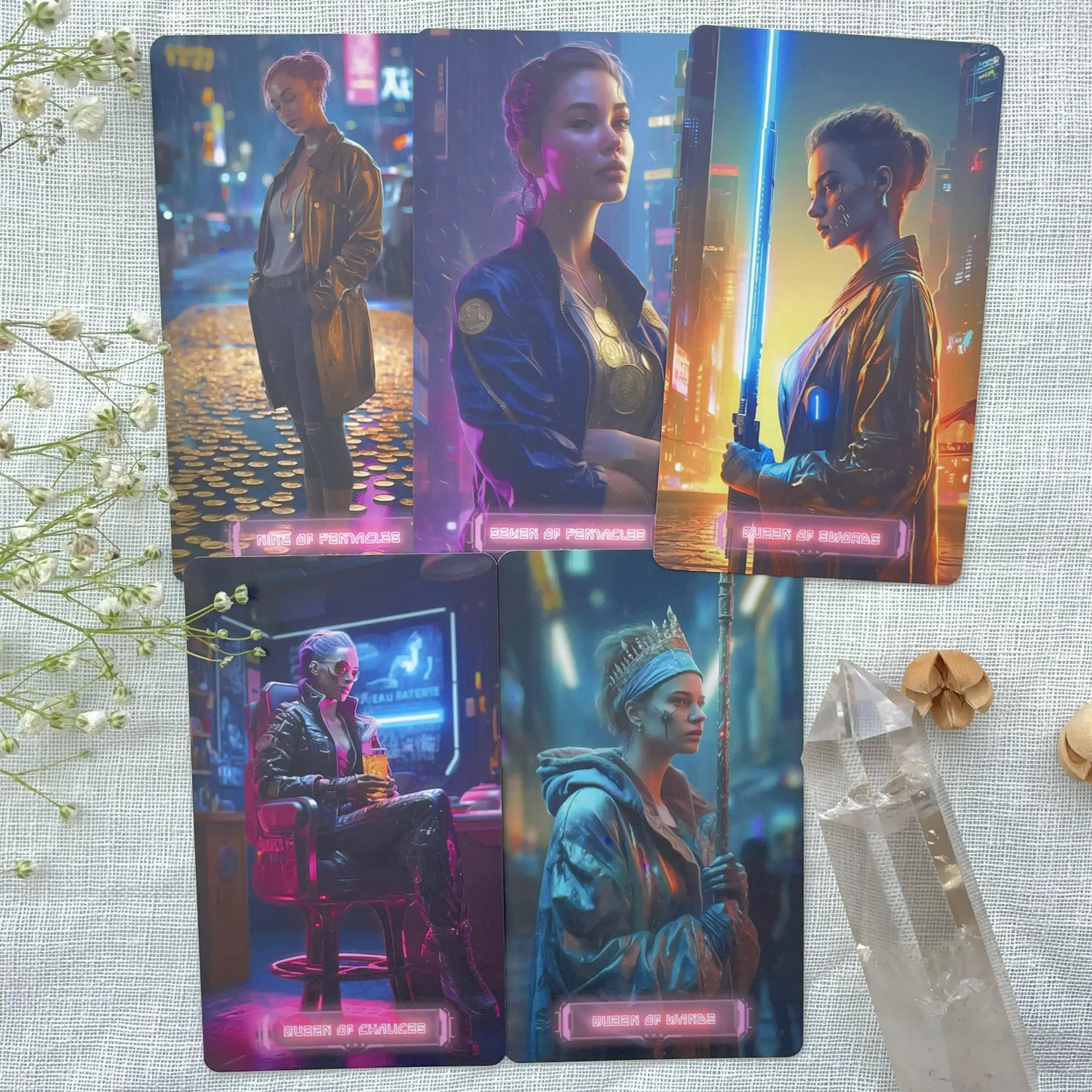 Prophecy Divination Deck Oracle Original High Quality Genuine Astrologers Punk Night Tarot Card Exquisite Collection Gifts Set