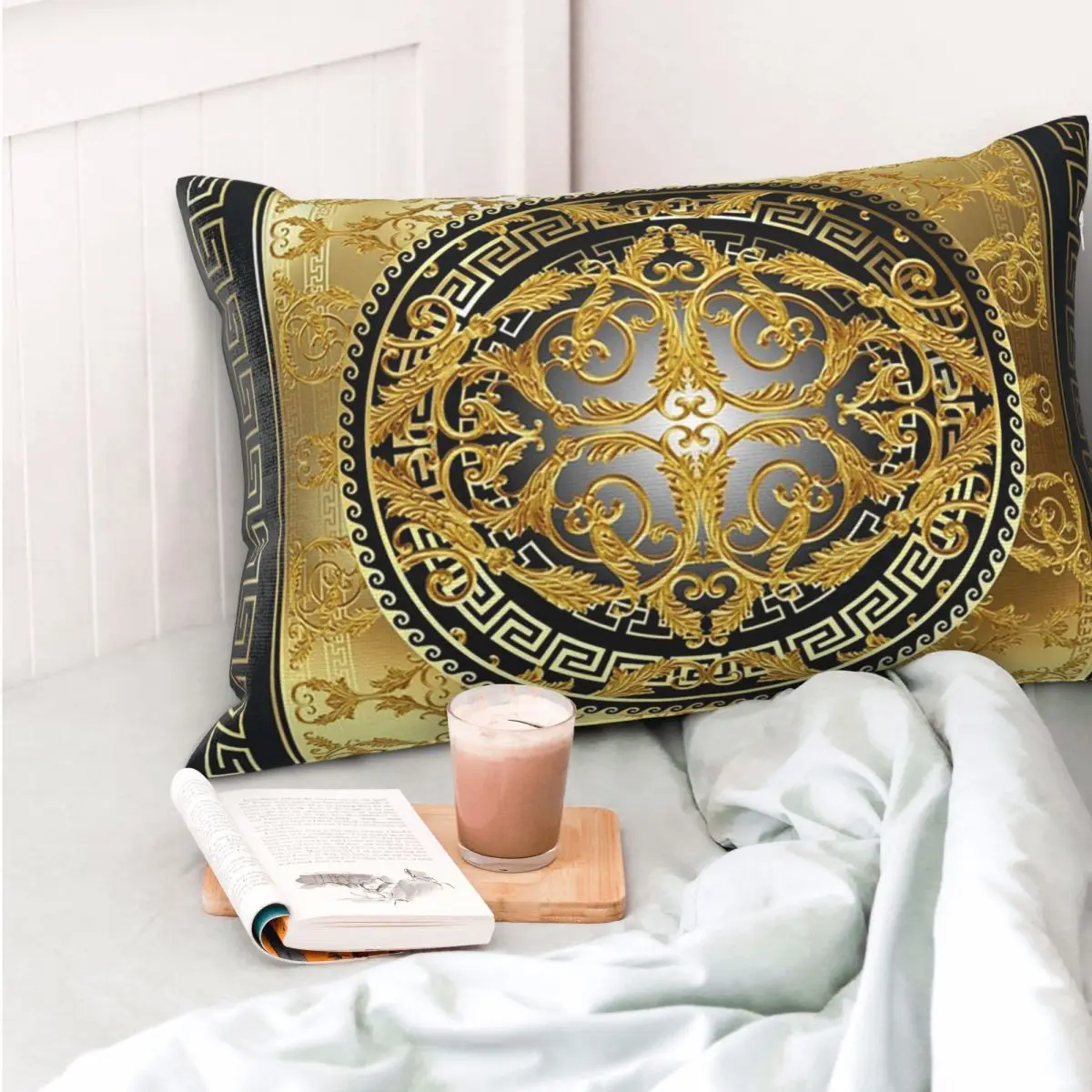 Queen Of Absolutely Everything Gold Baroque Rectangle Pillowcase Cushion Cover Decor Bedroom Bed Home Comfort Throw Pillow