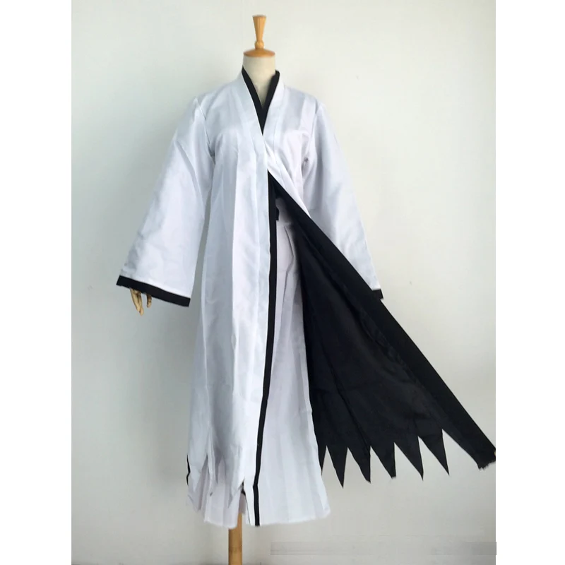 Kurosaki Ichigo Cosplay Kostüm Bleach Sterben Pa Weiß Ichigo Perücke Anime Stroh Schuhe und Maske Zubehör Halloween Geschenke Erwachsene