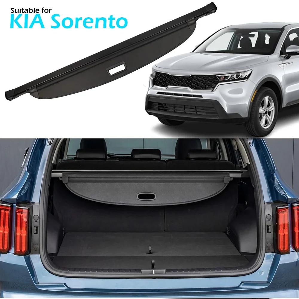 

BEVO Cargo Cover for Kia Sorento 2021 - 2025 Retractable Rear Trunk Security Shade Shield Tonneau Cover Luggage Privacy Screen