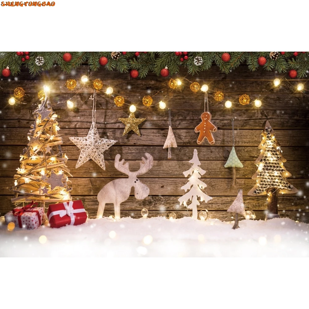 شجرة عيد الميلاد حفلة خلفية الشتاء جورب الهدايا الموقد نافذة الأسرة صورة التصوير خلفية ديكور لاستوديو الصور