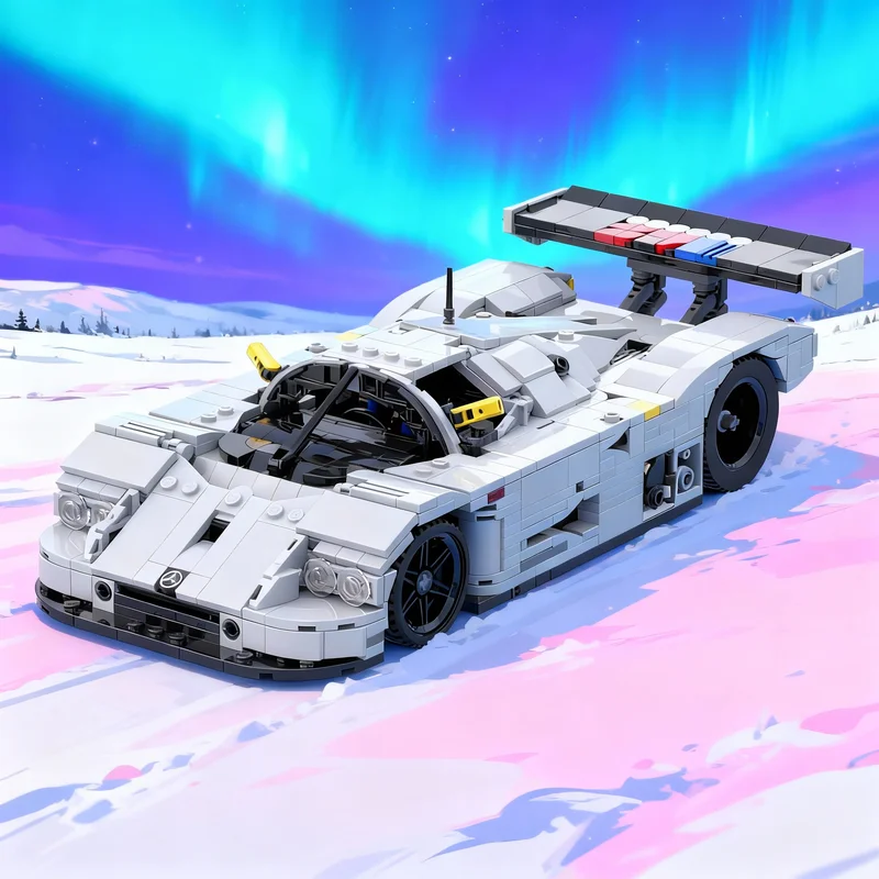 944-pz-moc-mercedes-amg-sauber-c9-creator-expert-modellino-costruzioni-regalo-creativo-fai-da-te-esposizione-decorazione-scrivania-adulti-bambini-premium