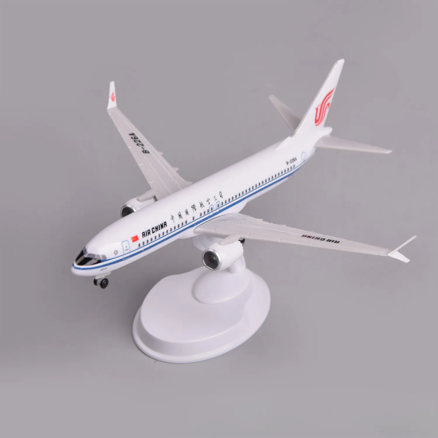 20cm Plastic Model Plane Air China B737max8 Collectible Aircraft Model Kit with Stand for Aviation Enthusiast Gift or Plane Toy view 5