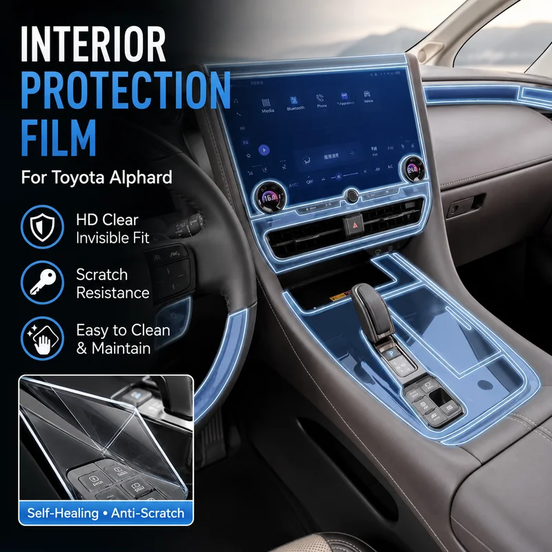 

Interior Protection Film For Toyota Alphard Clear HD Car Accessories Easy Installation, Replacement Parts