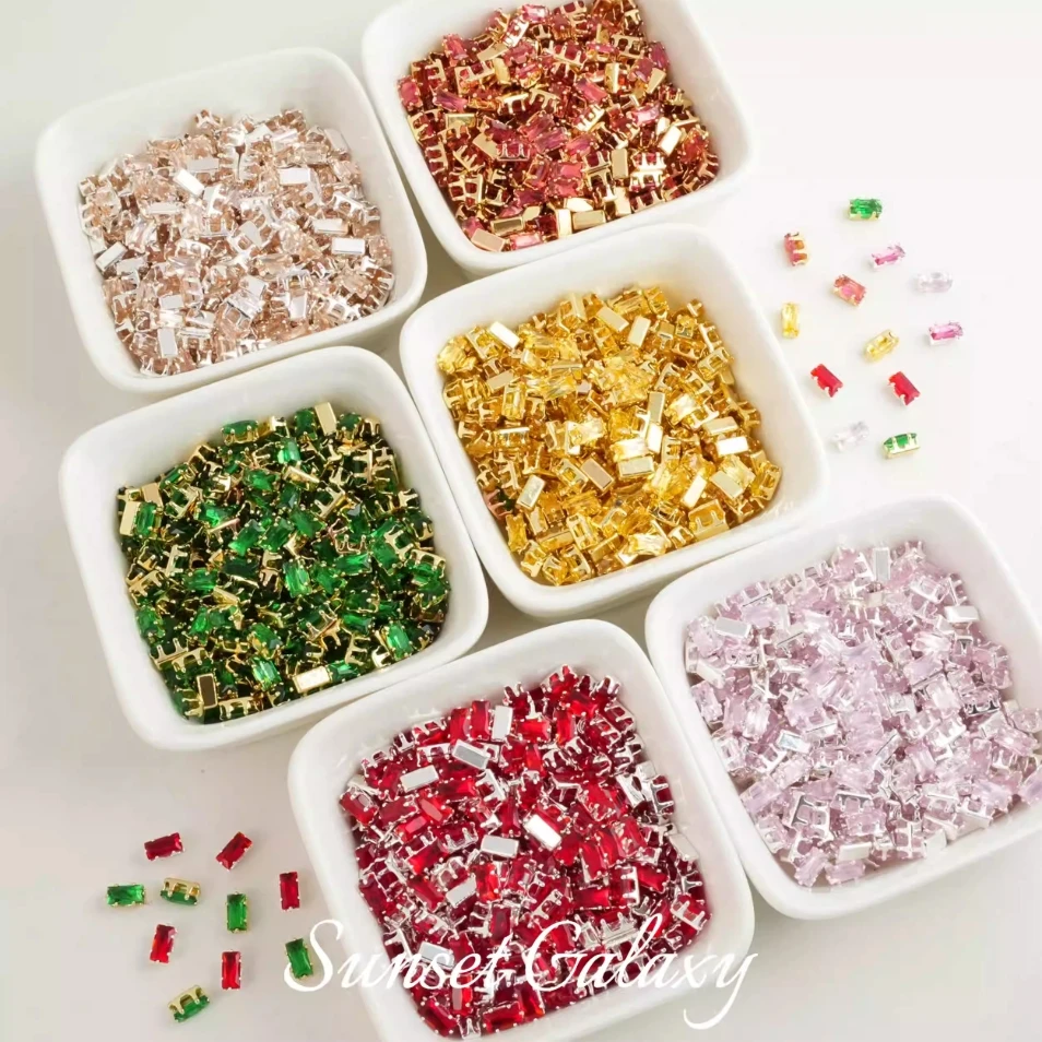 18K Color-Retaining Sparkling Snowflake Zirconia Spacer Beads Pearl Handmade DIY Beaded Bracelet Jewelry Accessories Materials