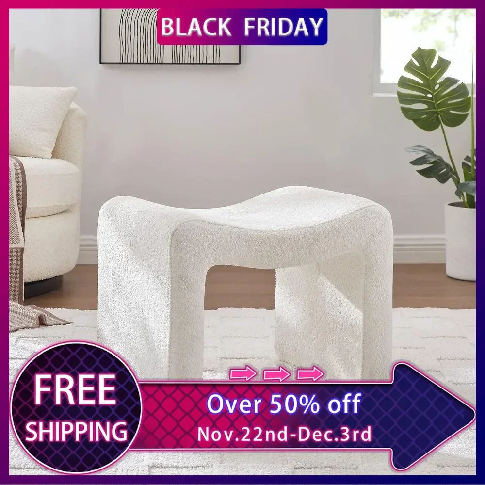 

Footstool Ottoman,Multi-Functional Modern Foot Stool,Sofa Footrest Extra Seating for Living Room,Entryway, Hallways and Bedrooms