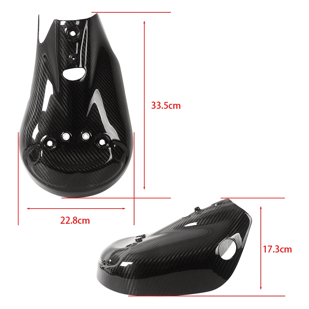 For Ducati Panigale V2 959 1299 Streetfighter V2 Carbon Fiber Exhaust Pipe Cover Protection Heat Shield Motorcycle Fairing