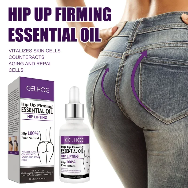 Óleo de Crescimento Rápido Nádega Nádega Quadril Alargamento Óleos Essenciais Creme Melhoramento Eficaz Ass Lifting Firming Hip Lift Up Butt