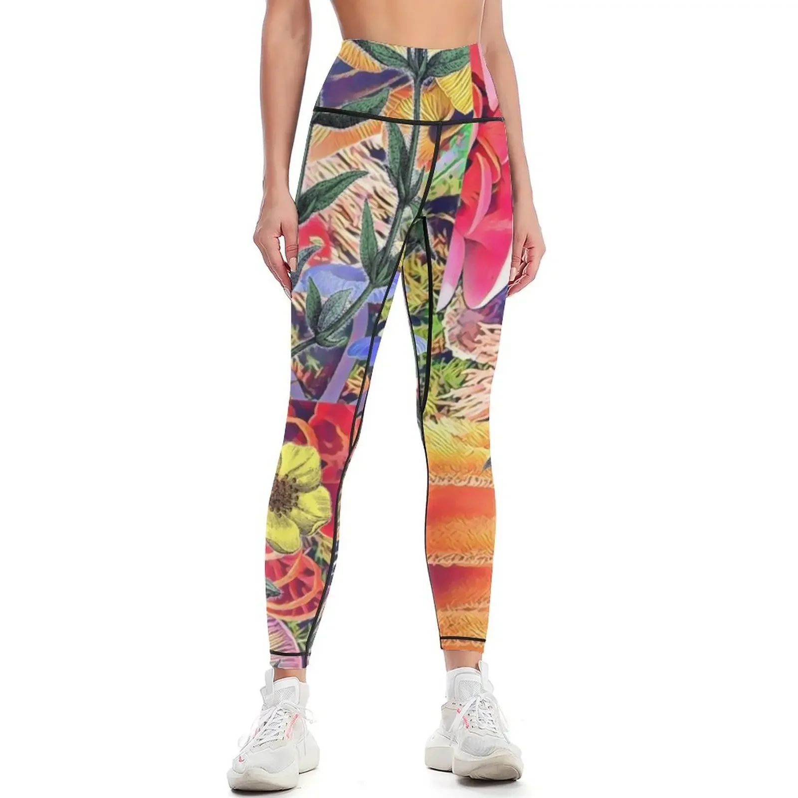 

Ediemagic busy garden with birds Leggings Sportswear woman gym for fitness harem pants Women's high waist Womens Leggings