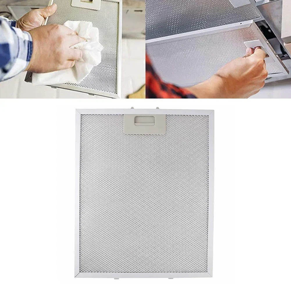 Aluminum Silver Cooker Hood Filters Metal Mesh Extractor Vent Filter 363x277x9mm Home Improvement Accessories Household Supplies