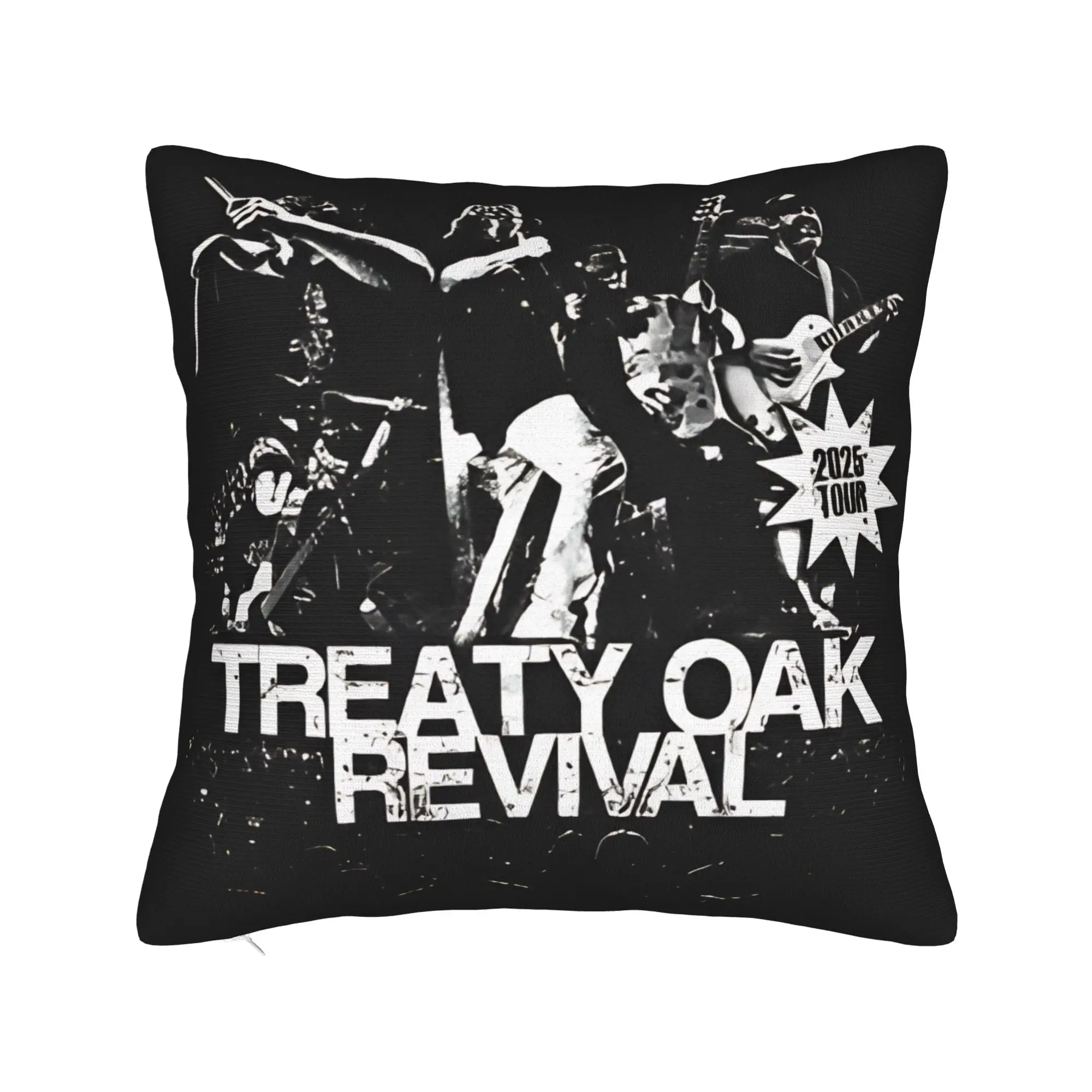 Country Music Band Treaty Oak Revival Pillowcases  Novelty Pillow Case For Sofa Bedroom Home Decor Custom Pillow Cover