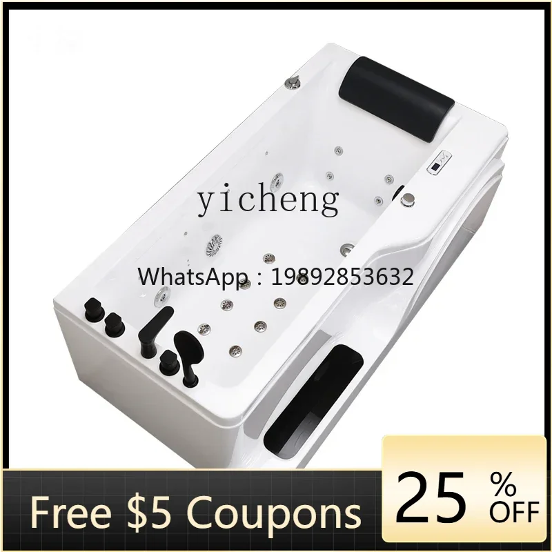 

XL pedal bathtub basin acrylic massage surfing waterfall intelligent constant temperature heating