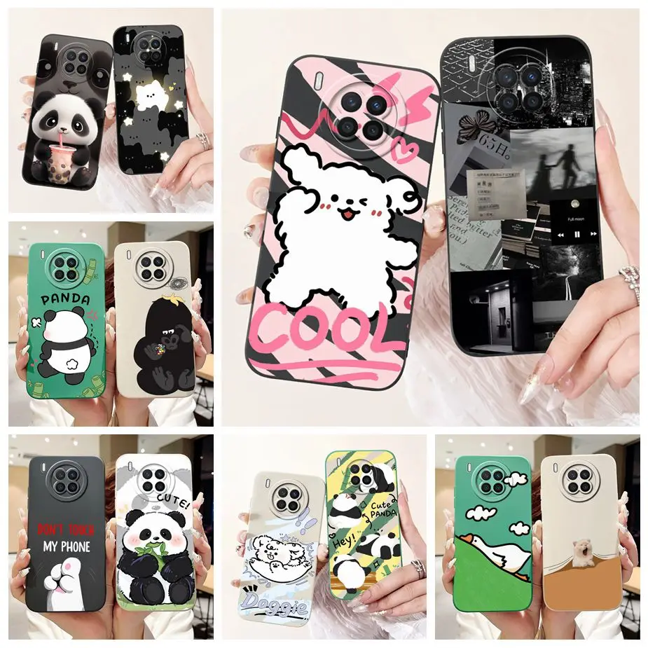 For Huawei Nova 8i Case Honor 50 Lite NTN-L22 Cute Candy Painted Cover Soft TPU Phone Case For Honor 50 Lite Nova8i Fundas Coque