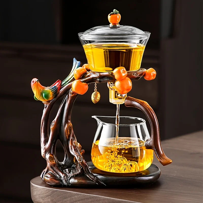 

Экологичный чайник из искусственного дерева из стекла - магнитный заварочный приспособление в одно касание | Nature Decor, водонепроницаемый, церемониальный чайный сервиз