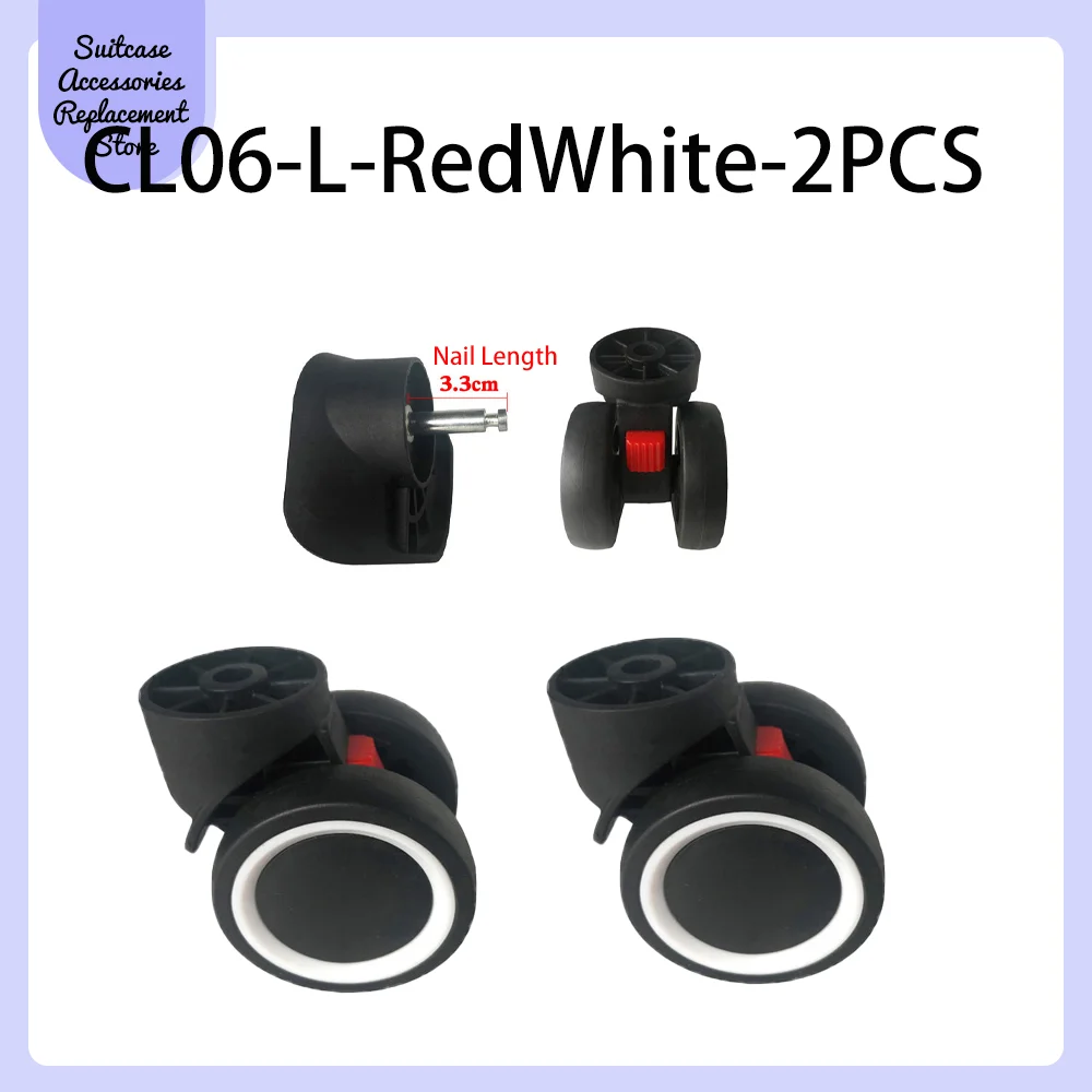 Rueda Universal silenciosa para reparación de maleta de viaje, accesorio de viaje, suave, ahorro de esfuerzo, adaptable a CL-06 07, 10, 11, 12, 20