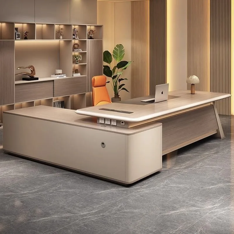 

Дизайнерский большой офисный стол в скандинавском стиле с эстетичными органайзерами, для творчества, коммерческая мебель для офиса