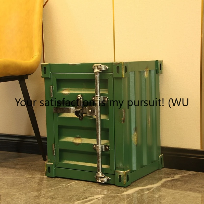 

Retro container cabinet model ornament living room metal crafts creative photography props