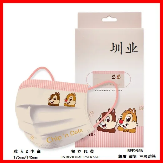 Miniso 10pcs Disney Winnie the Pooh Adult Disposable Dust Protection Safe Breathable Cartoon Anime Face Decoration MN029