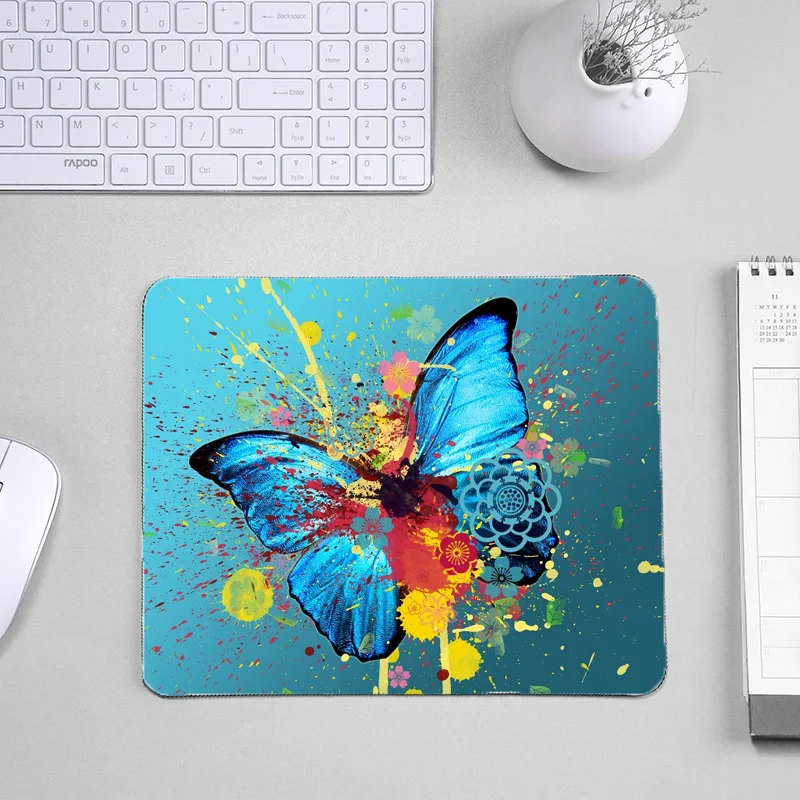 Many Butterfly Pattern Choice Animal Cat Dog Pets Diy Pc Computer Mousepad For Gamer Gaming Player 210x260x3mm Tablemat
