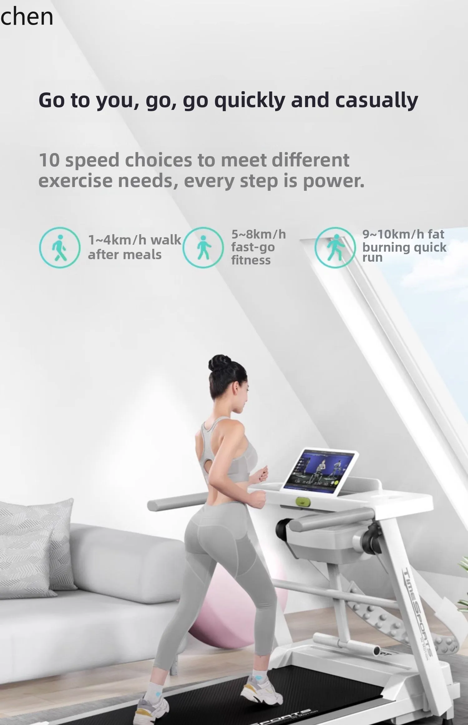 Cinta de correr LXC para el hogar, pequeña familia interior, cinta de correr eléctrica plegable para caminar