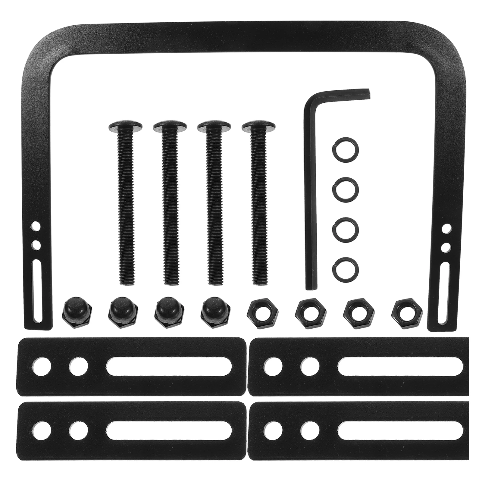 1 Juego de tapón de barra de retención de colchón, soporte de fijación antideslizante, pinza antideslizante para marco de cama, Compatible con todos los tamaños de madera