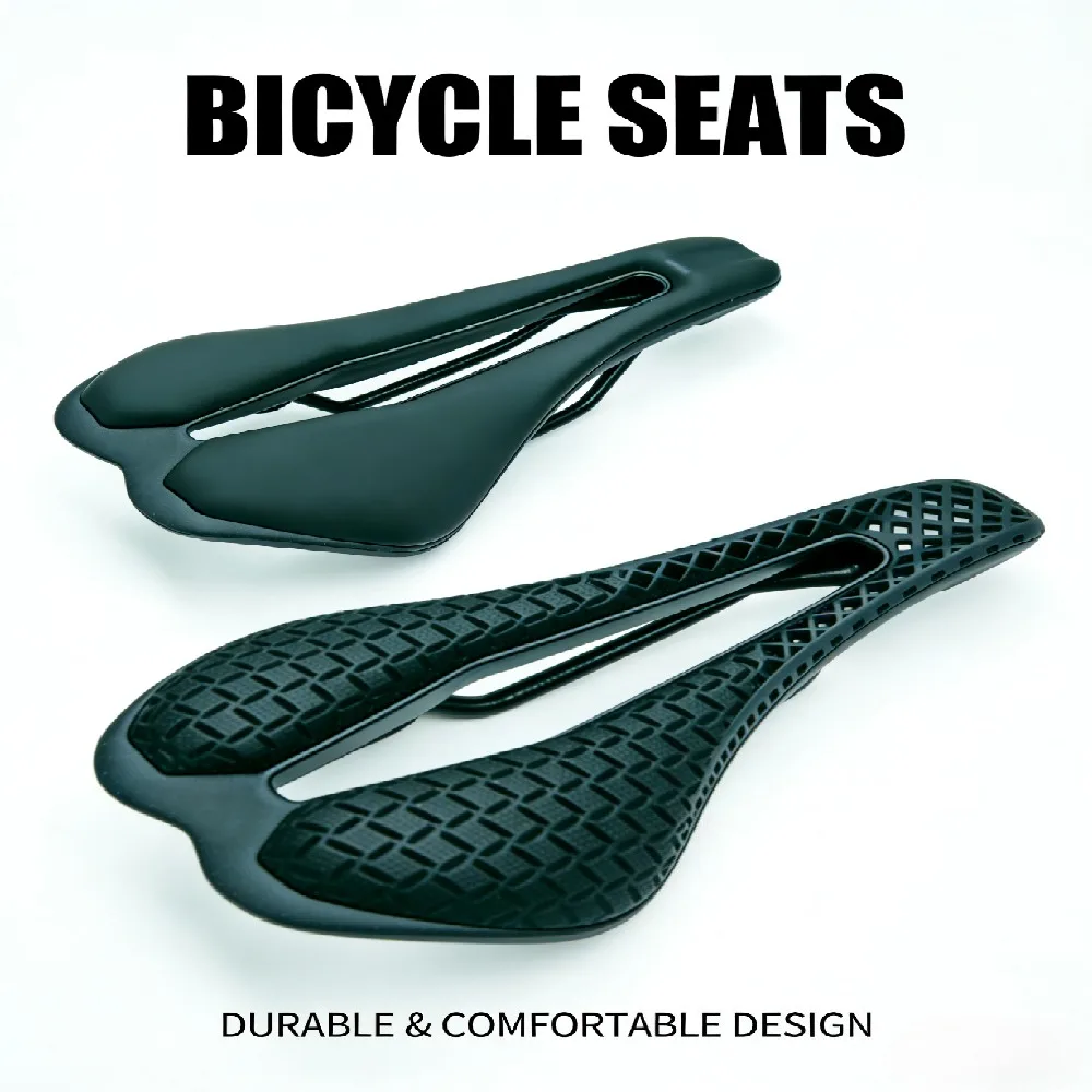 

3D Printed Bicycle Saddle Ultralight 137g Carbon Saddle 243x135mm Bike Seating for MTB Gravel Road Bike Seat Cycling parts
