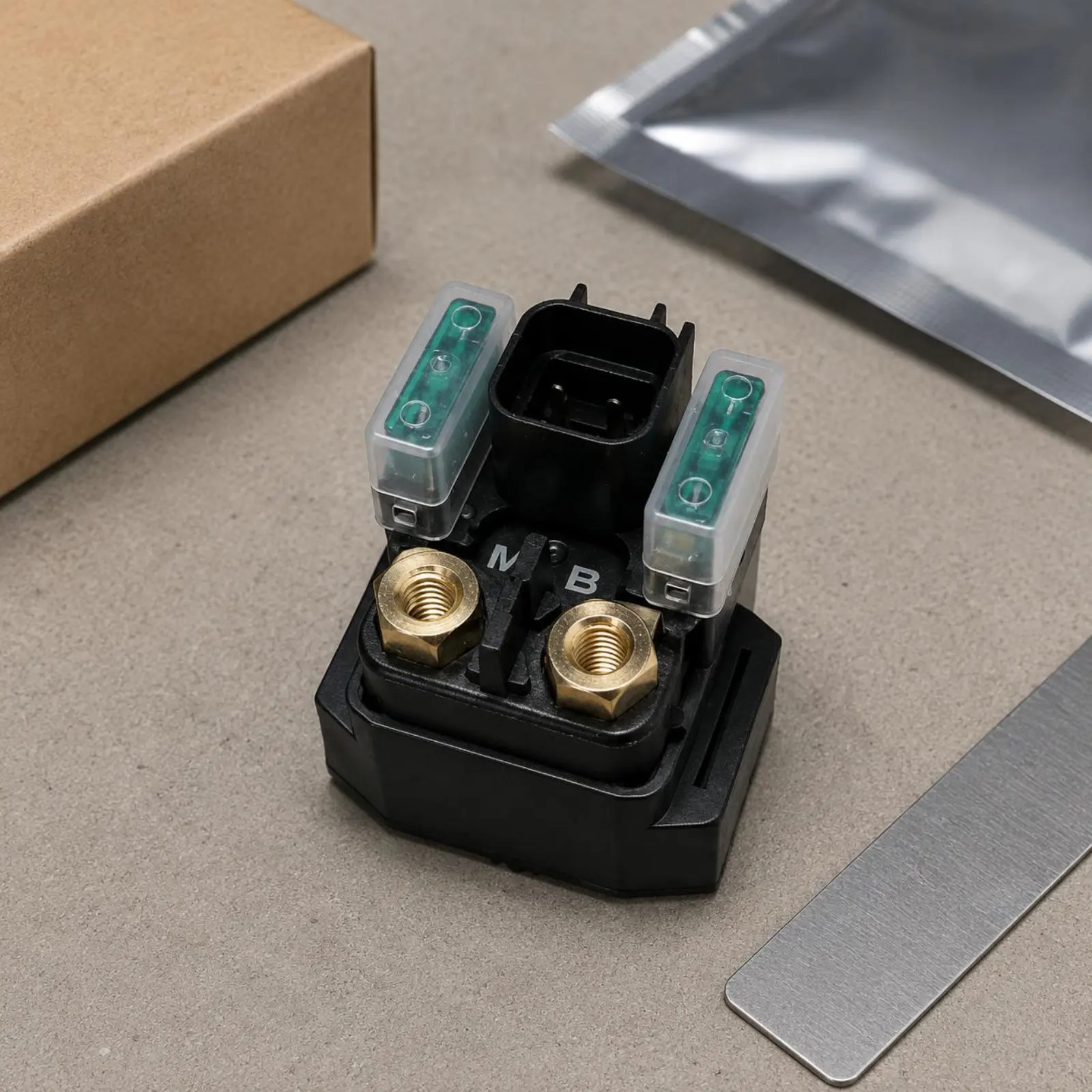 ATV Starter Relay OEM Replacement ATV Starter Solenoid Relay Vehicle Part Long-Lasting ABS Plastic Metal Contact Points