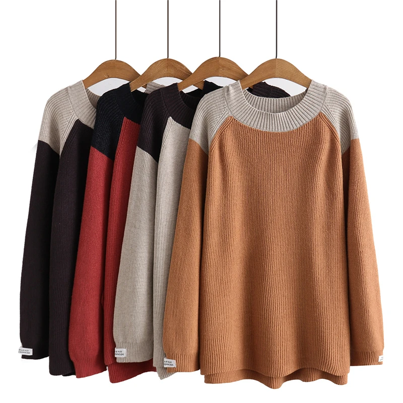 

2022 Women Sweater Autumn Winter New Half Turtleneck Knitted Sweater Loose Pullover Tops All-Match Casual Female Bottoming Shirt