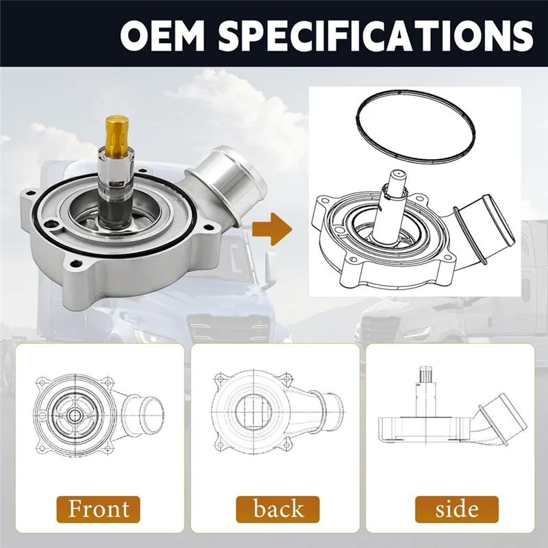 

Car Thermostat Replacement A4712006215 With Seal Fit For Detroit DD13 DD15 Engine Systems, Hardened Design