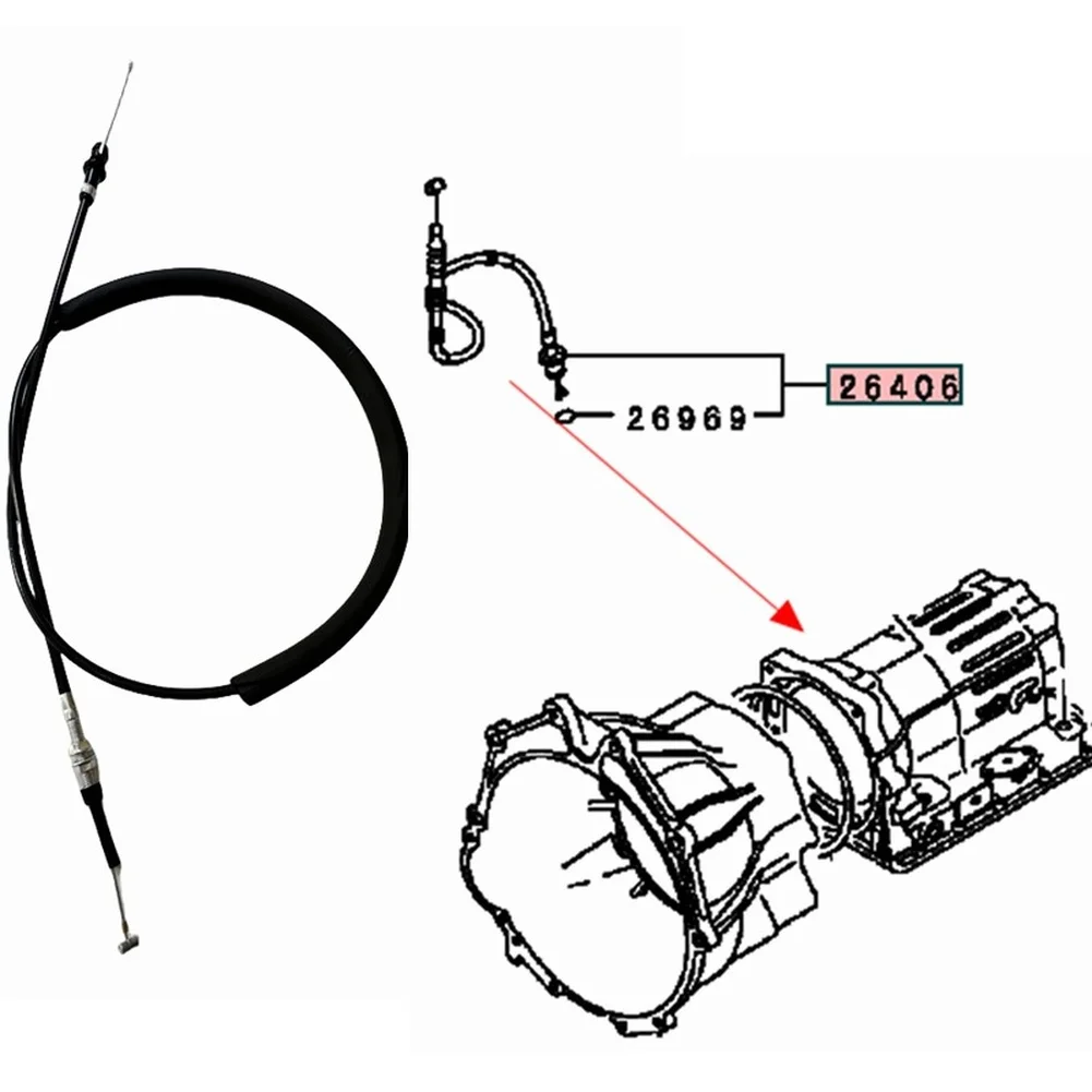 A/T Throttle Control Cable For Mitsubishi For Pajero 3.0L 1990-2004 MB896456 Automatic Transmission Parts Accessories