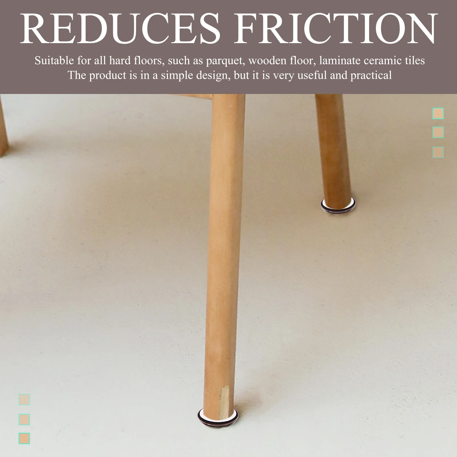 

20 Pcs Seat Pads for Kitchen Chairs Mats Table Leg Floor Protectors Non Slip Furniture Dining