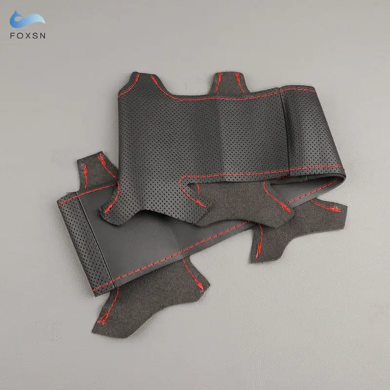 

Перфорированный кожаный чехол на руль для Land Rover Discovery 3 LR3 2004-2009 4 LR4 2010-2016 Freelander 2 2013-2015
