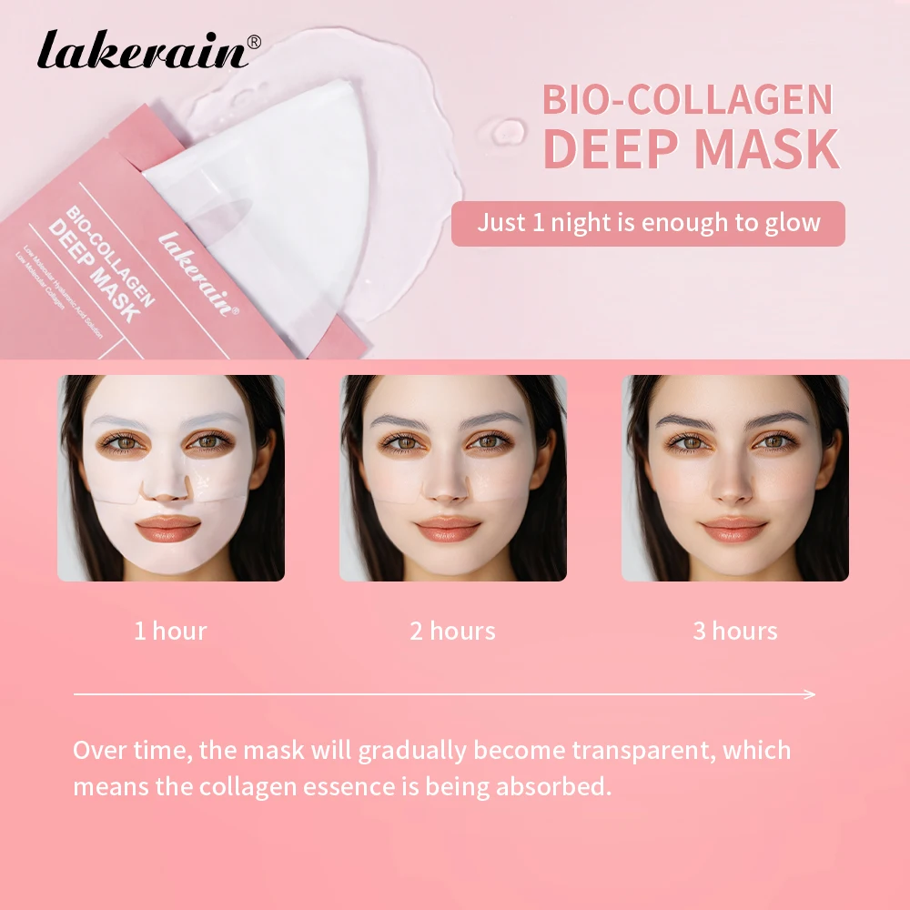 Bio-Collageen Diep Gezichtsmasker Krimpen Poriën Diep Hydraterend Overnachtsmasker Hydraterende Verfrissende Verhelderende Gezichtsverzorging