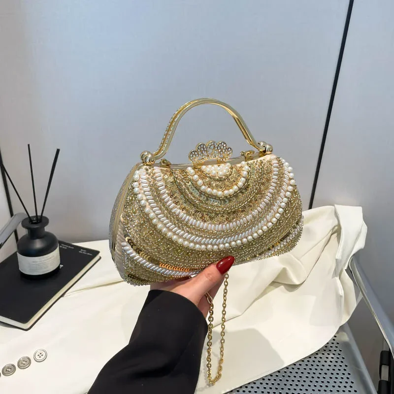 

Light Luxury Acrylic Chains Hasp Shoulder Bags Exquisite Niche Crossbody Bags 2025 High Quality Youth Sweet Bag for Women