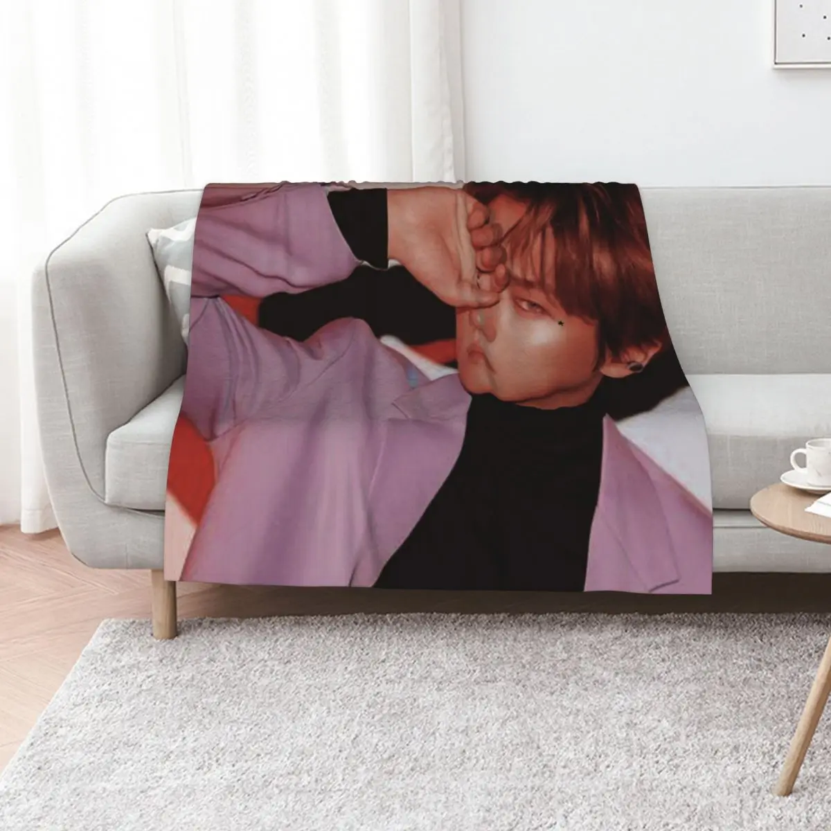 

byun baekhyun (love shot) Throw Blanket Moving Hairys Flannels Thermals For Travel Blankets