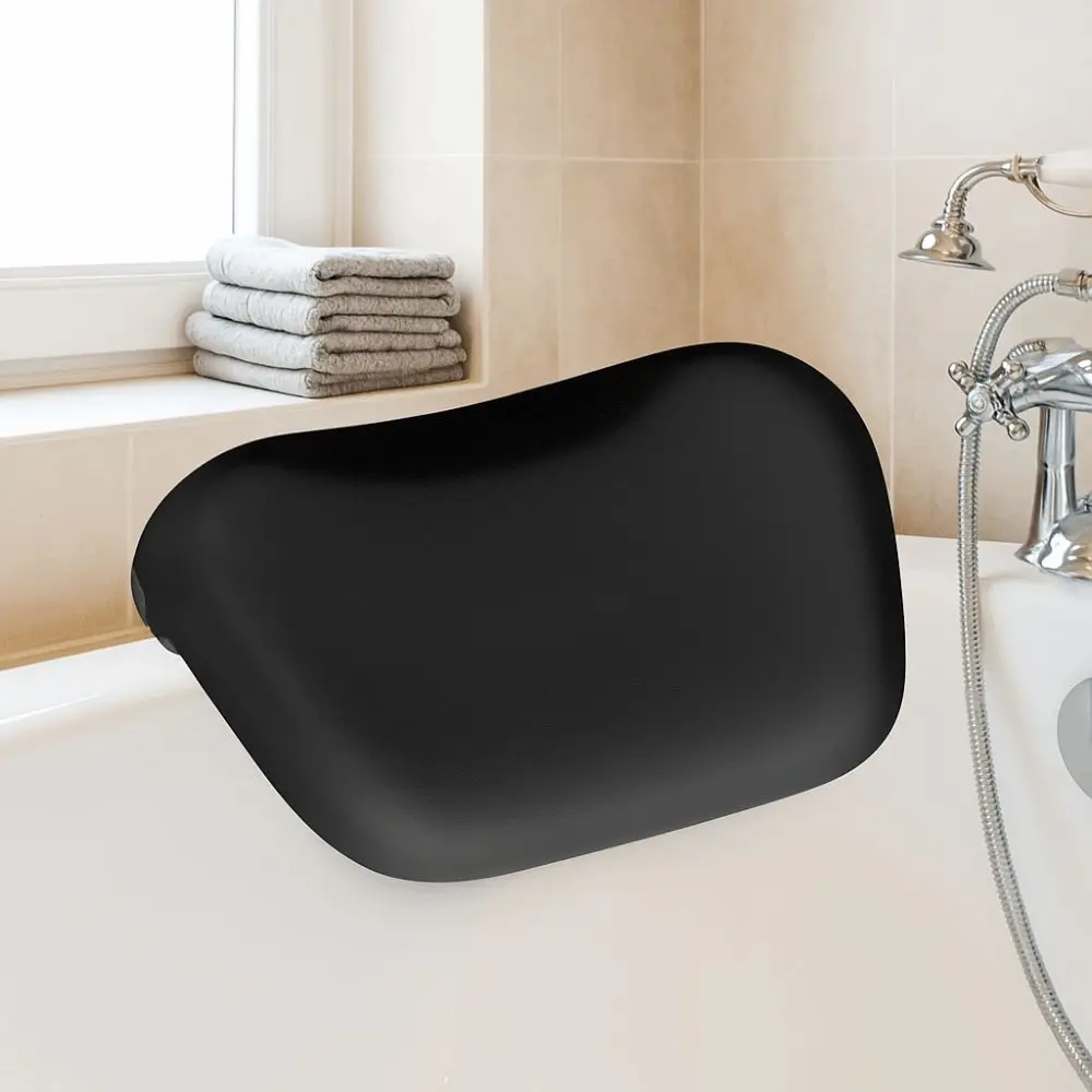 Soft Non-slip Bathtub Pillow Suction Cup Ergonomic Design SPA Pillow High Elasticit Comfort Neck Bathtub Cushion Head Support