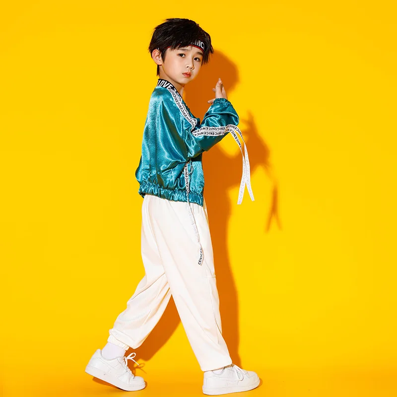 Disfraz de actuación de animadora moda de baile callejero juegos de escuela primaria disfraz de actuación traje de Hip Hop