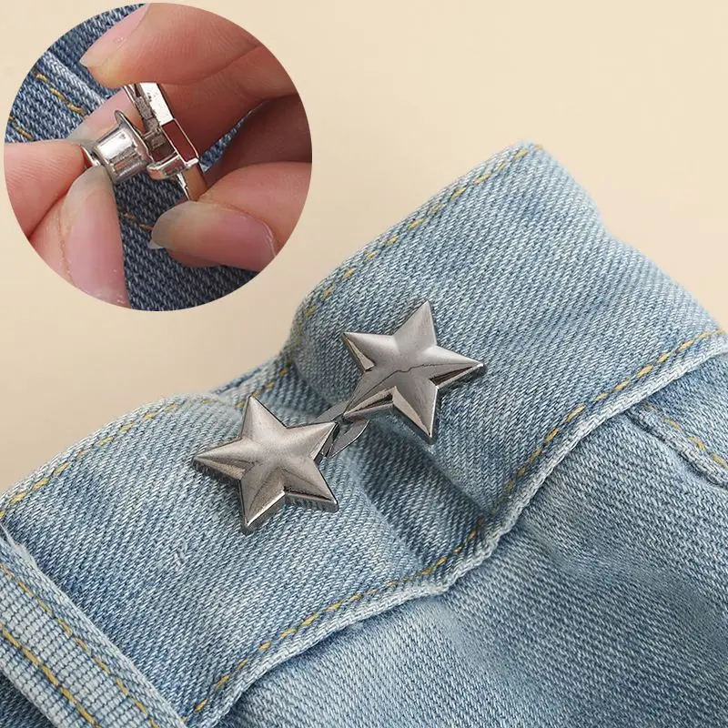 Lazy Person Adjustable Seamless Invisible Waist Buckle Jeans Waist Tightening Tool