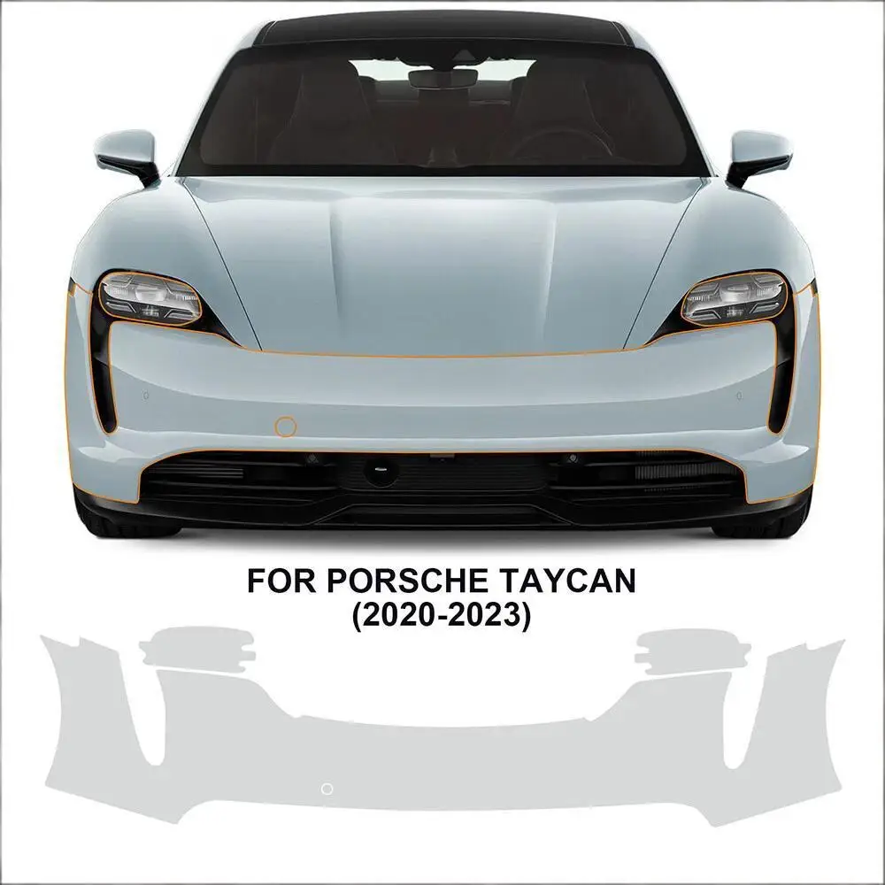 

Защитная пленка PPF из ТПУ для кузова, бампера и дверей Porsche Taycan 2020-2023, предварительно вырезанная, устойчивая к царапинам и прозрачная