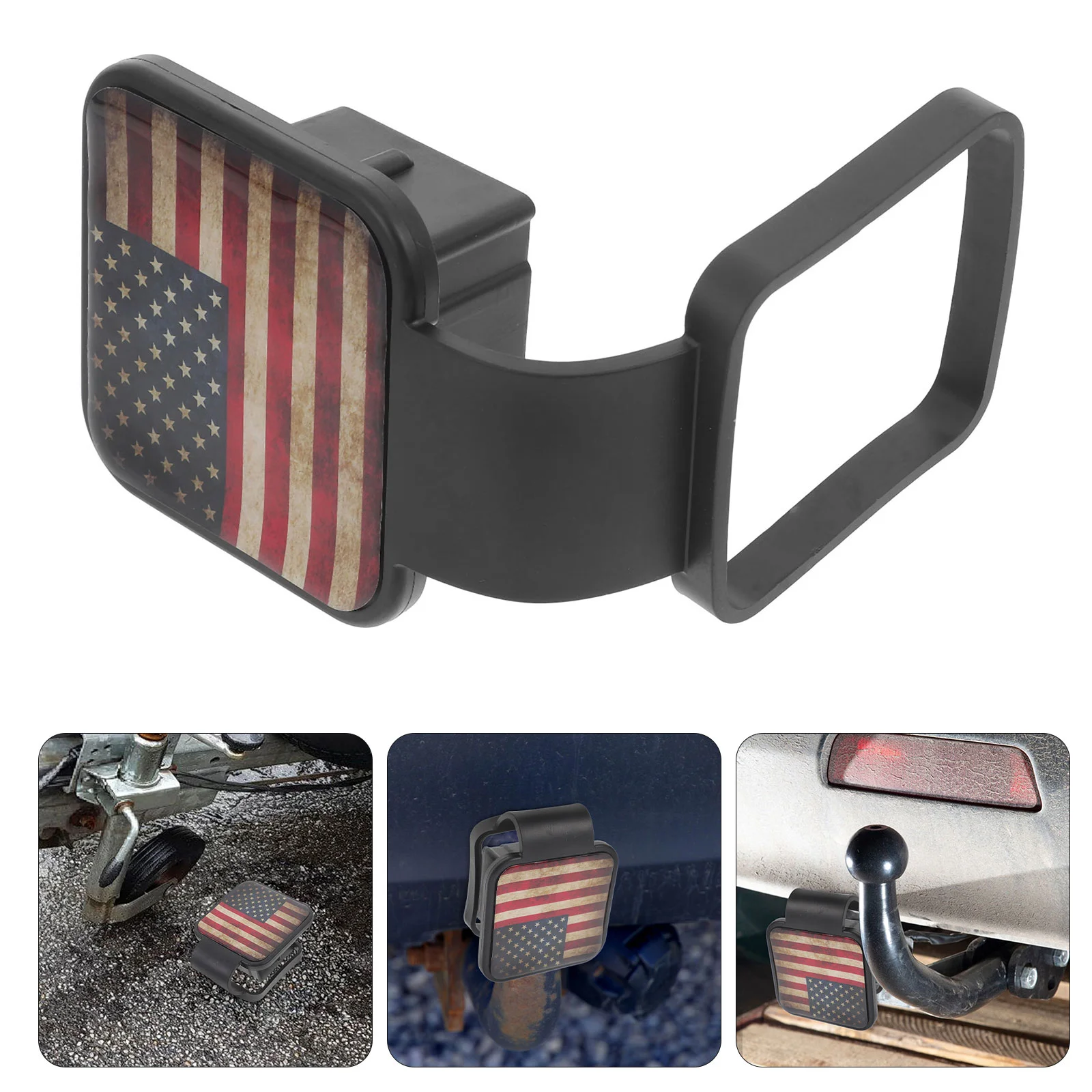 

Hitch Receiver Trailer Cover Accessories Flag Covers for Trucks Towing Locks Car Gadgets