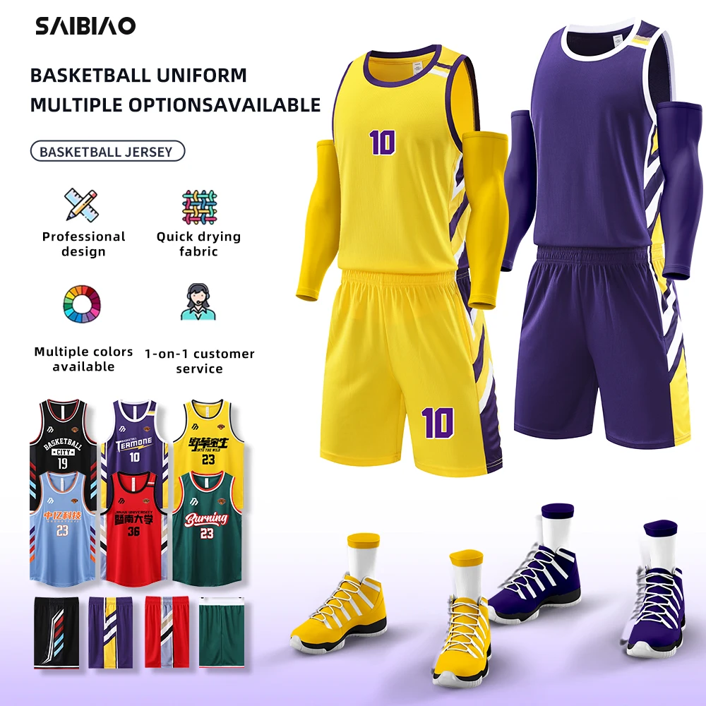 Personalizza la maglia da basket per bambini adulti magliette uniformi da allenamento ad asciugatura rapida abbigliamento sportivo senza maniche