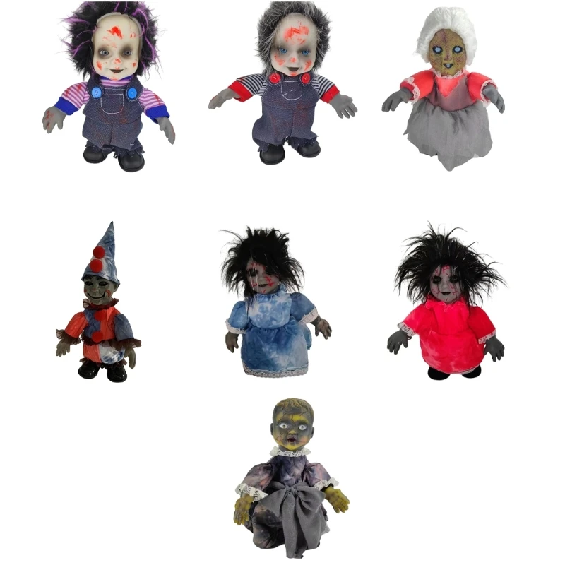 Wiggling GhostDoll Halloween Walking Haunted House Decor Festival Ornament