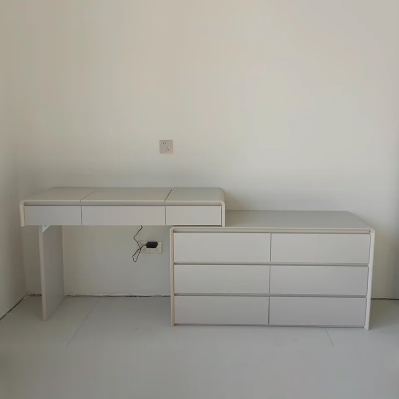 Modern Wood Vanity Table Makeup Bedroom Computer Cabinet Dressing Table Luxury Bedside Beauty Comoda Pra Quarto Home Furniture