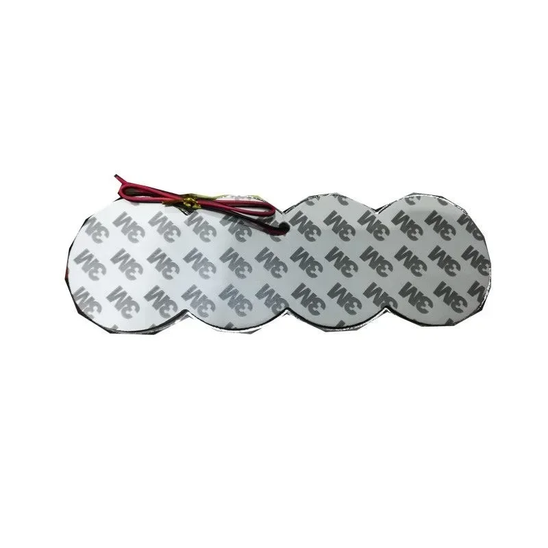 18*5.8CM 4D 라이트 LED 4링 배지 자동차 트렁크 로고는 아우디 A3A45A7A8S3S4S5S6S7Q3Q7TT 자동차 외장 부품 후면 장착에 적용됩니다. 썸네일 5