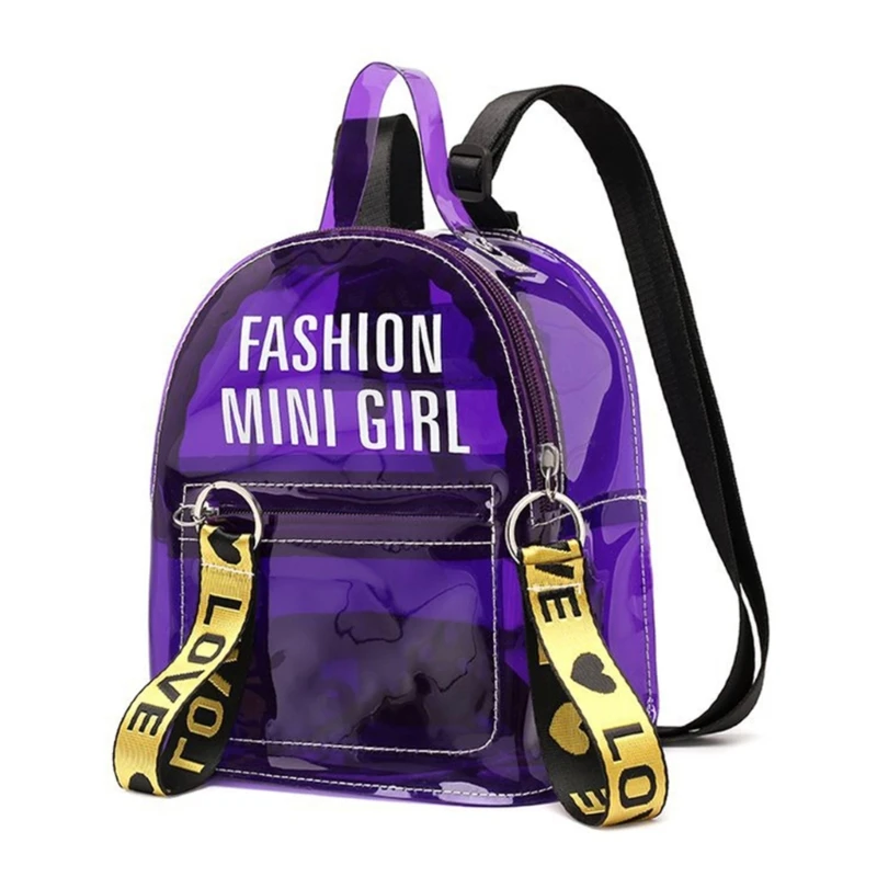 Transparent Shoulder Bag School Backpacks Small Crossbody Bag Daypacks for Woman