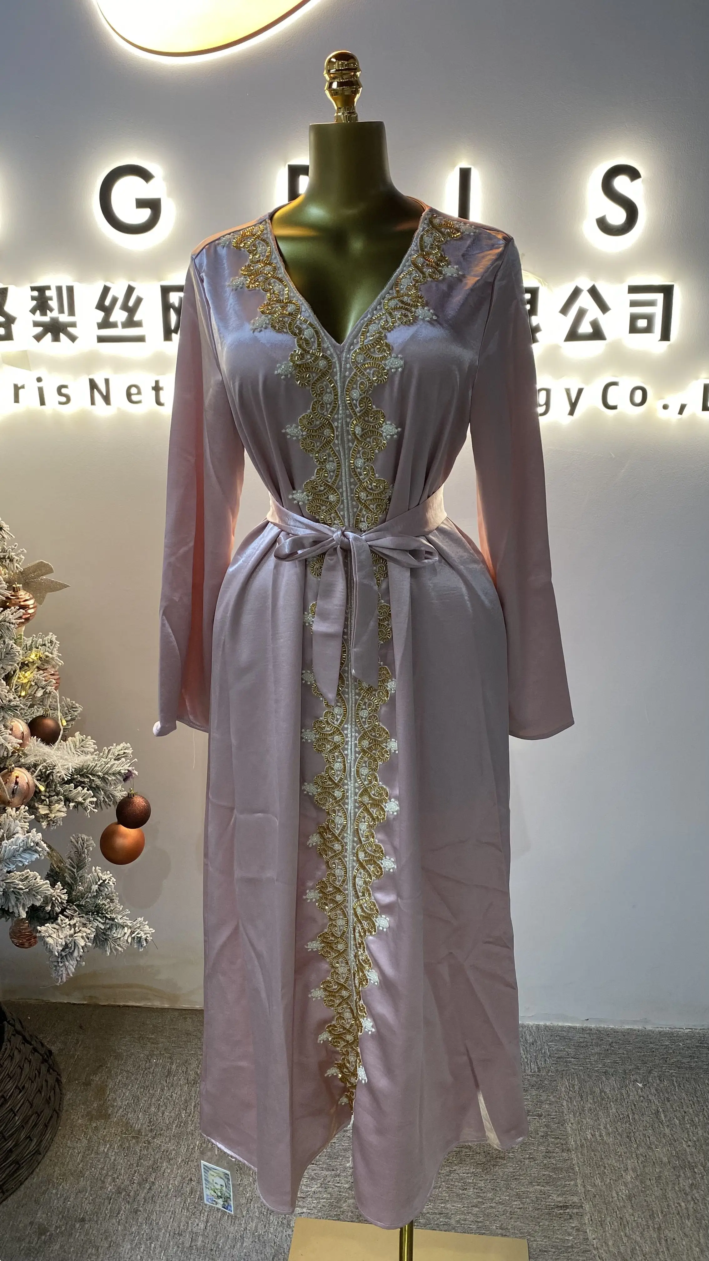 

Muslim evening dresses, Dubai luxury Islamic party dresses, Abaya women's dresses-GZXX104