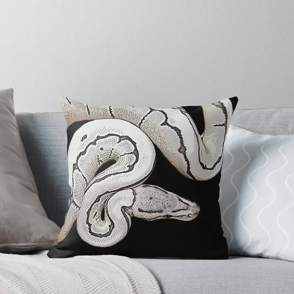 Ball Python Morph Pinstriped Throw Pillow Christmas Pillowcase Christmas Pillow Cases pillow