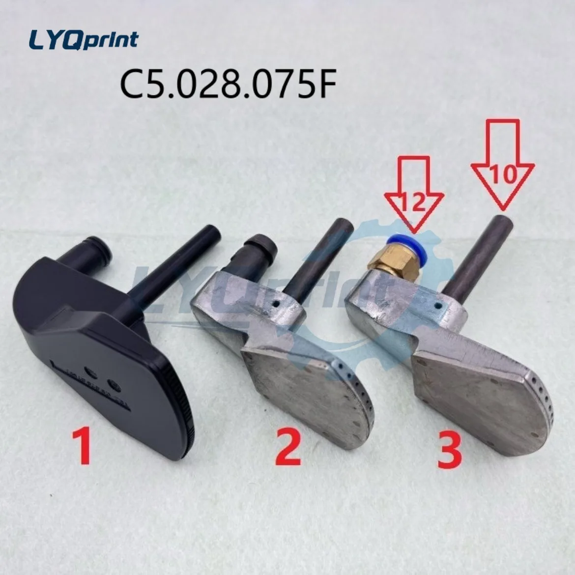 Heidelberg CD102 SM74 Feeder Air Blow Presser Foot Plastic Pressure Foot C5.028.075F Printing Press Replacement Spare Part